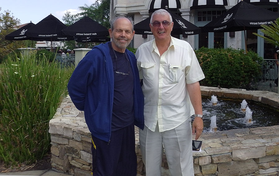 Andy Lambert with Joe Spano in California
